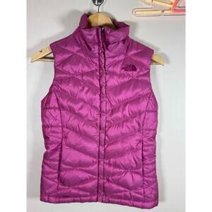 The North Face Pink Goose Down 700 Fill Puffer Vest XS Ski Hike Gorpcore Outdoor